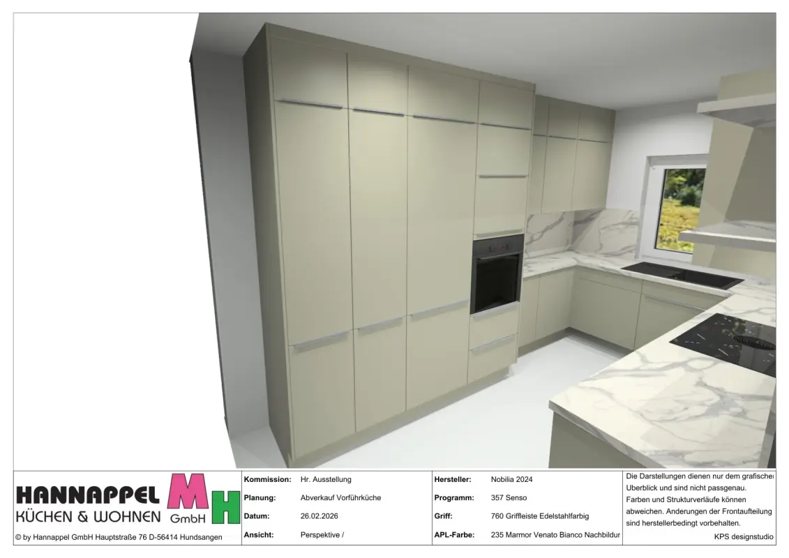  Vorführ- Anbauküche Senso